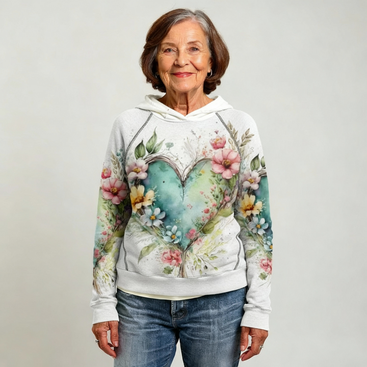 Phoebe | Relaxed Floral Hoodie