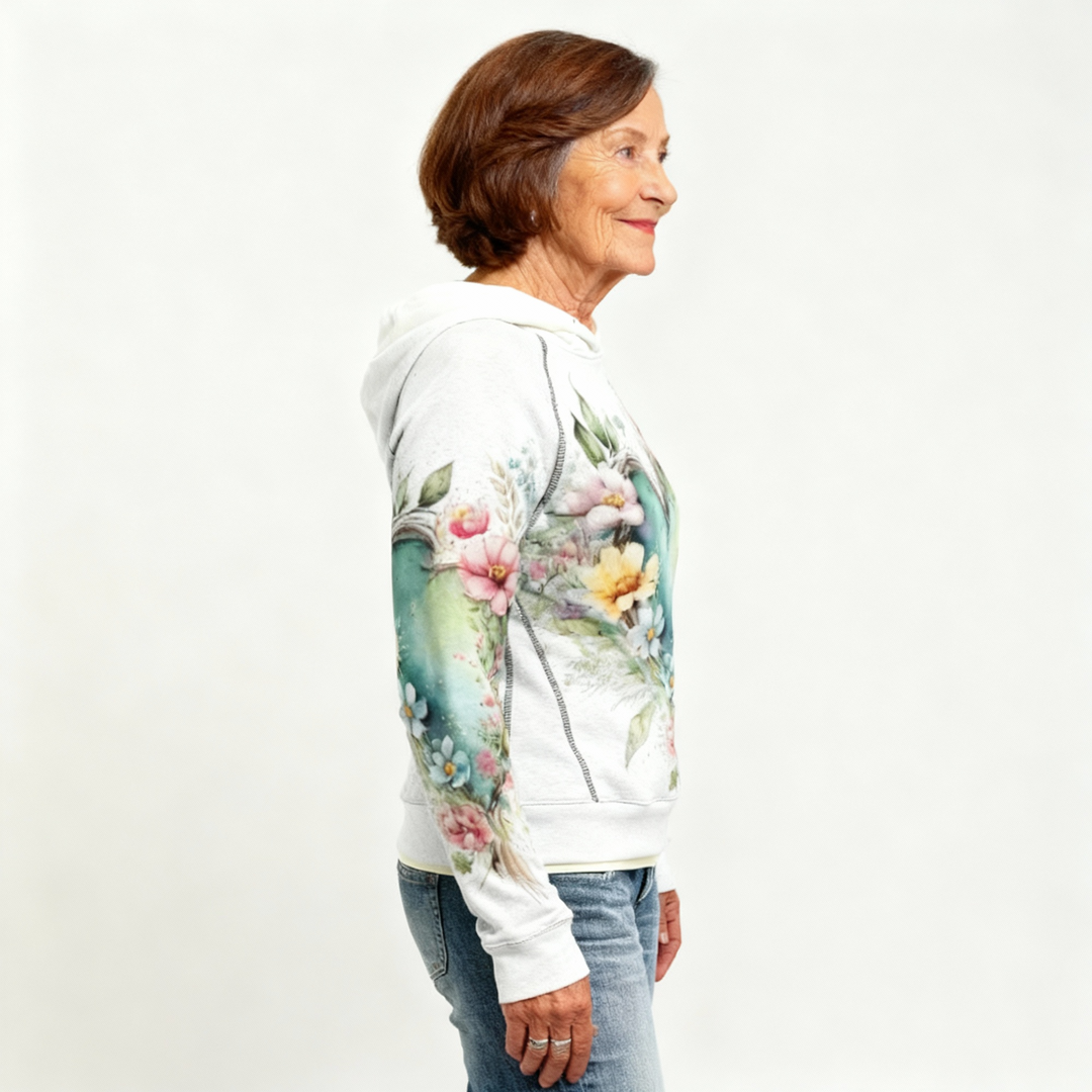 Phoebe | Relaxed Floral Hoodie
