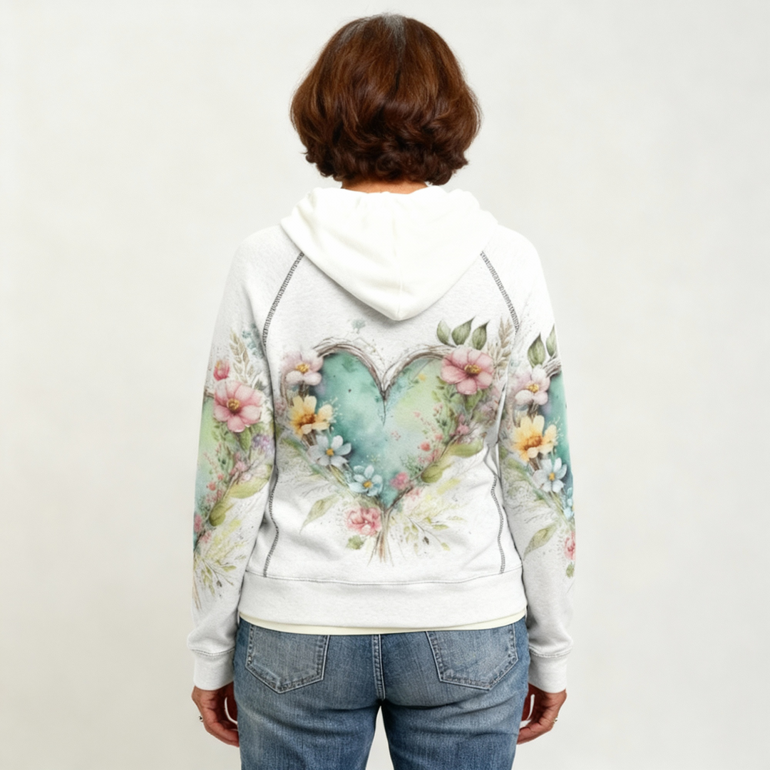 Phoebe | Relaxed Floral Hoodie