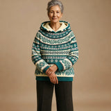 Edwina | Cosy Patterned Hoodie