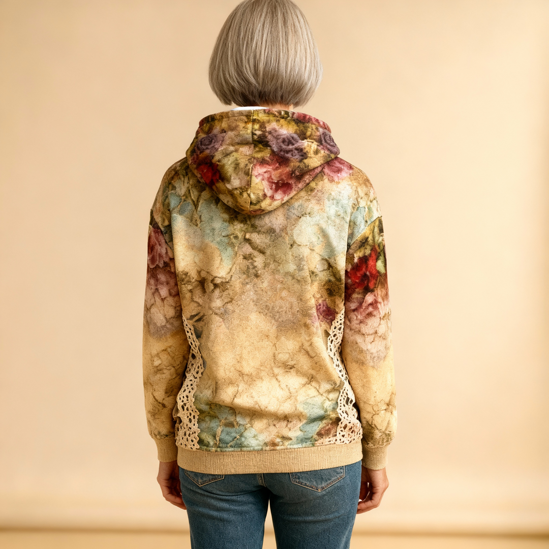Carys | Relaxed Floral Hoodie