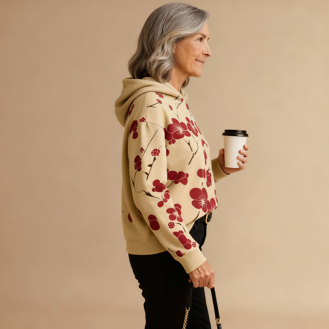 Anthea | Blossom-Print Hoodie