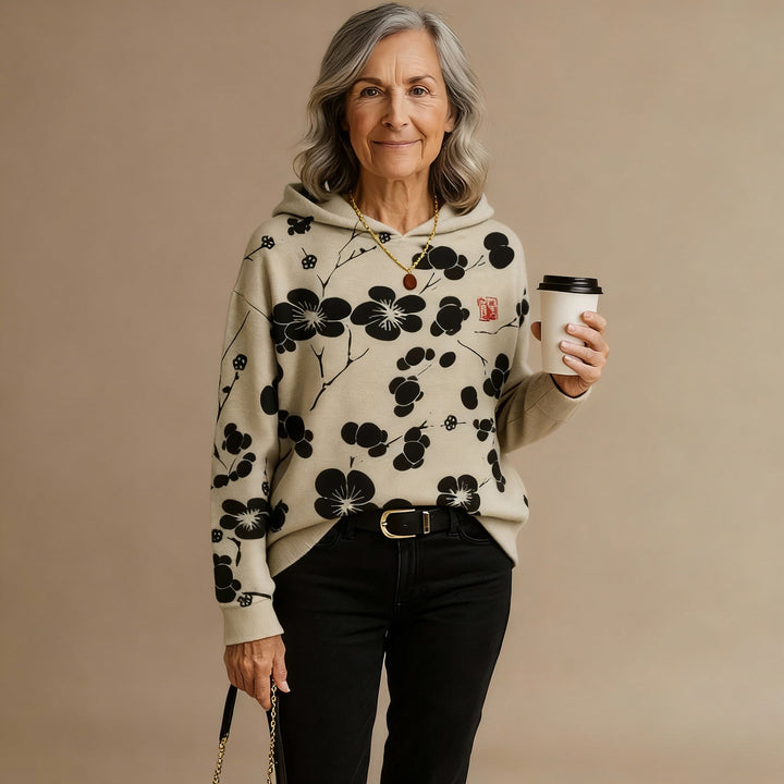 Anthea | Blossom-Print Hoodie