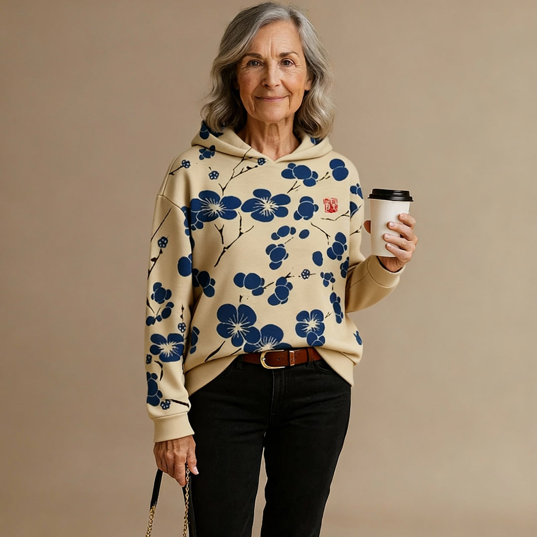 Anthea | Blossom-Print Hoodie