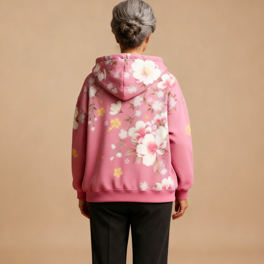 Annabel | Relaxed Floral Hoodie