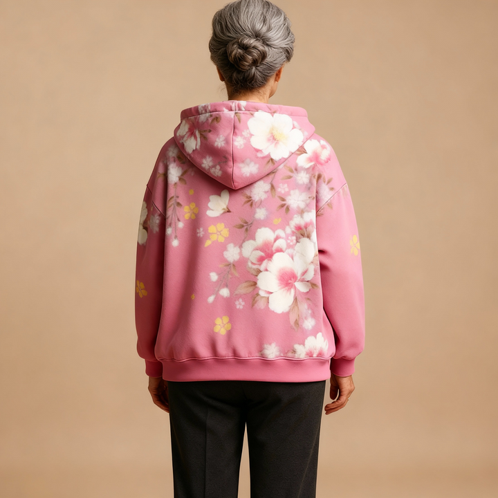 Annabel | Relaxed Floral Hoodie