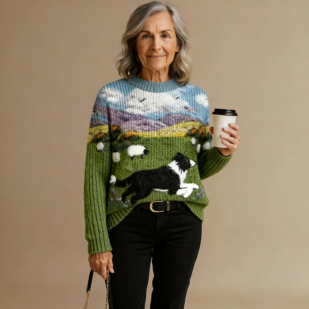 Nessa | Countryside Scene Sweater