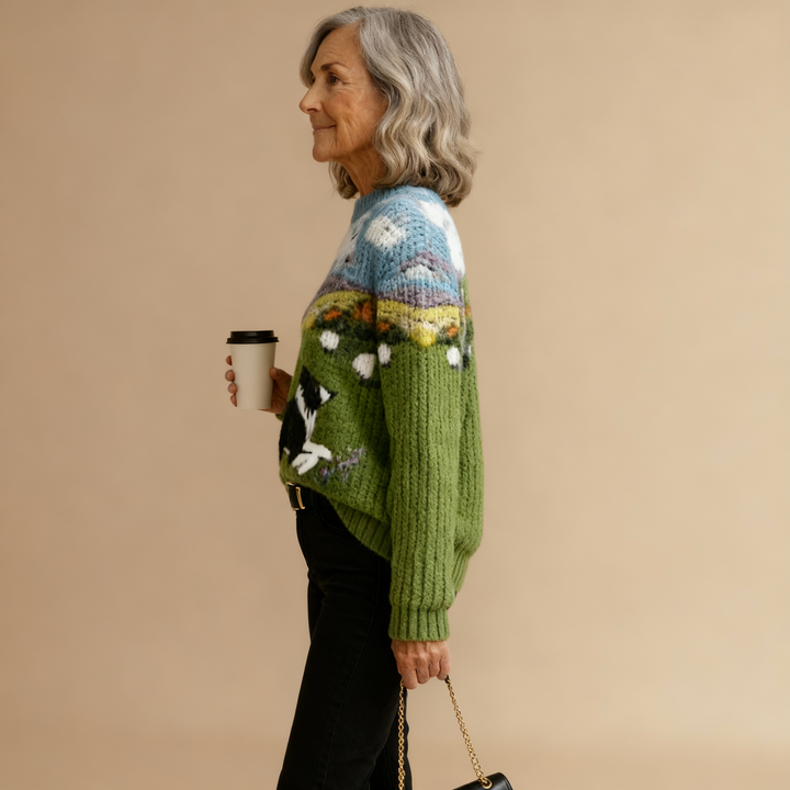 Nessa | Countryside Scene Sweater
