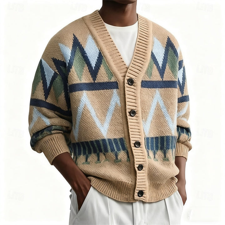 Gregory | Christmas Button-Up Cardigan
