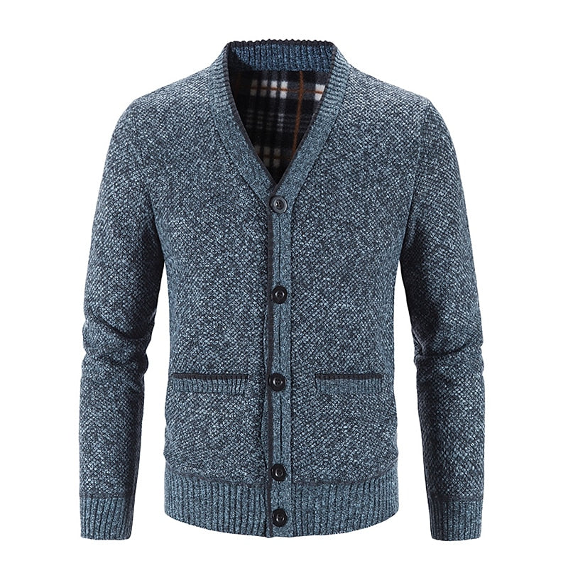 Miles | Refined V-Neck Button Cardigan
