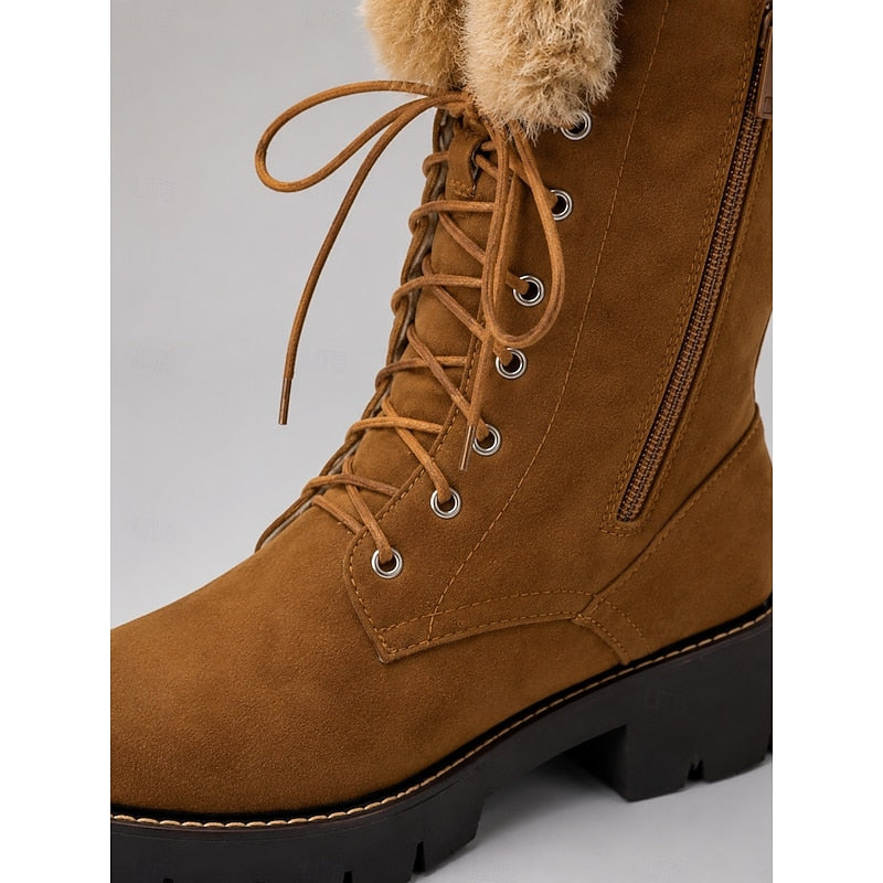 Ottilie | Cosy Fur-Trimmed Winter Boots