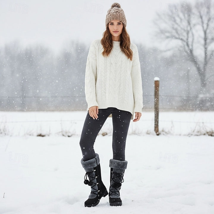 Brielle | Cosy Lace-Up Winter Boots