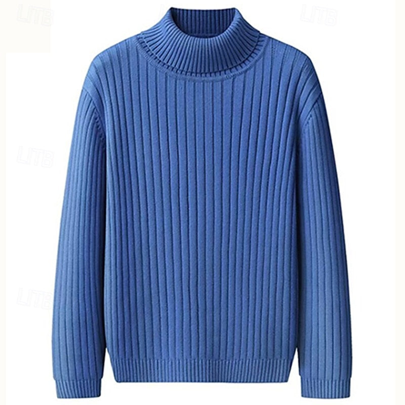 Julian | Ribbed High-Neck Jumper