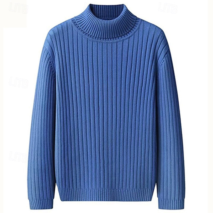 Julian | Ribbed High-Neck Jumper