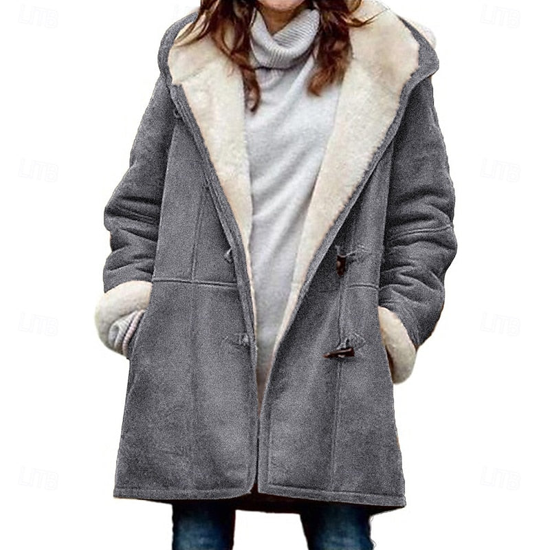Tabitha | Cosy Hooded Toggle Coat