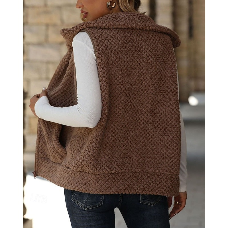 Antoinette | Textured Zip-Up Gilet