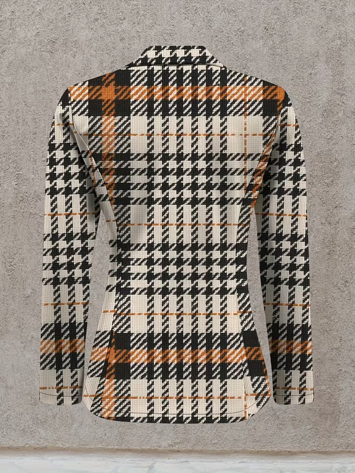 Philippa | Tailored Houndstooth Blazer