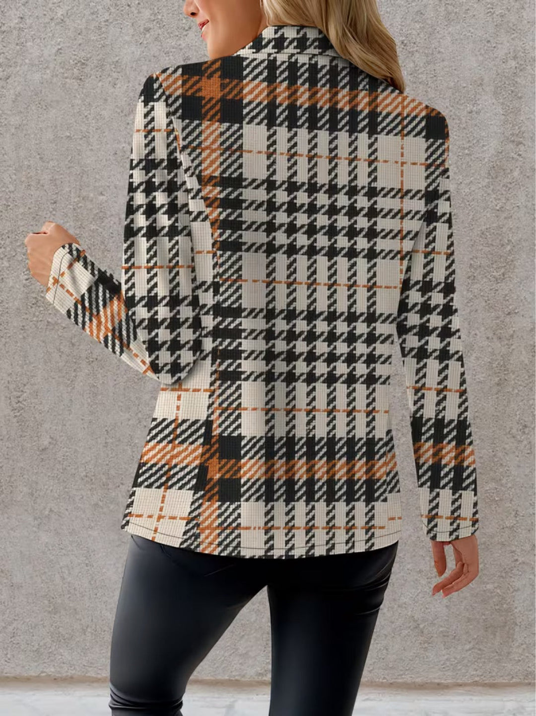 Philippa | Tailored Houndstooth Blazer