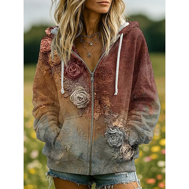 Annika | Nature-Inspired Zip-Up Hoodie