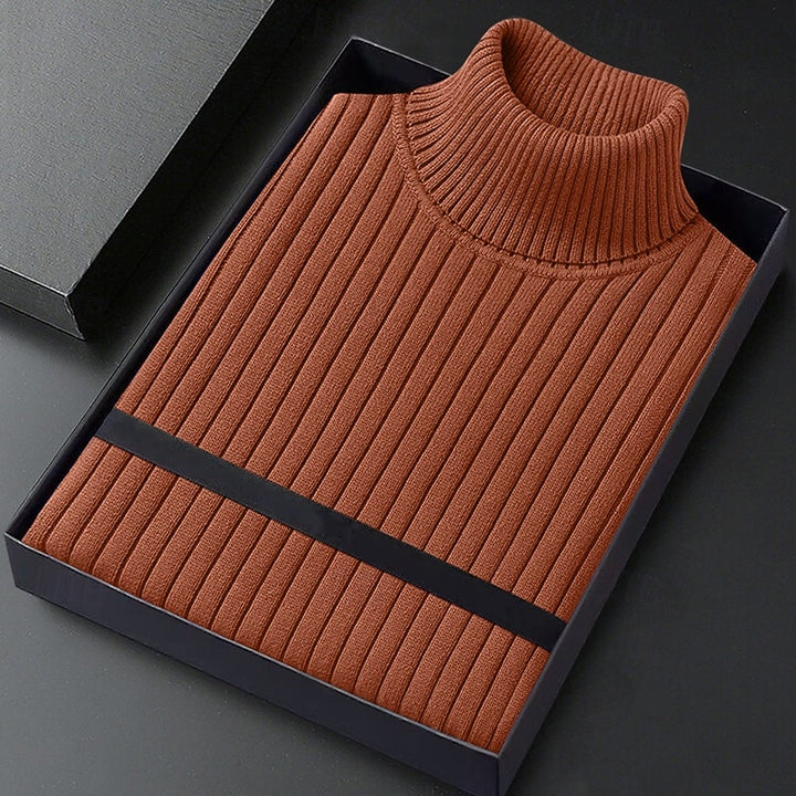 Julian | Ribbed High-Neck Jumper