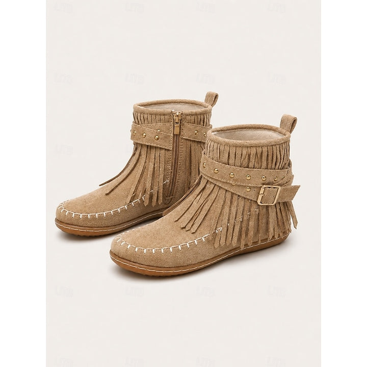 Frida | Fringed Western Ankle Boots