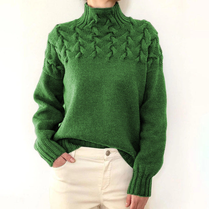 Bernadette | Cable-Knit Turtleneck Sweater