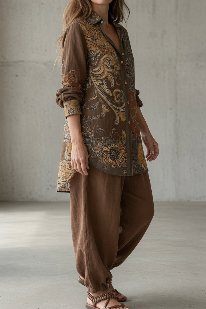 Isabel | Heritage-Print Two-Piece Set