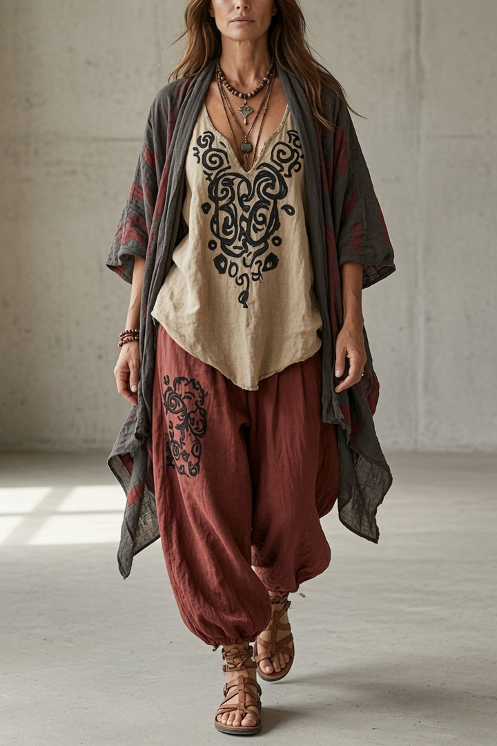 Esther | Bohemian Layered Three-Piece Set