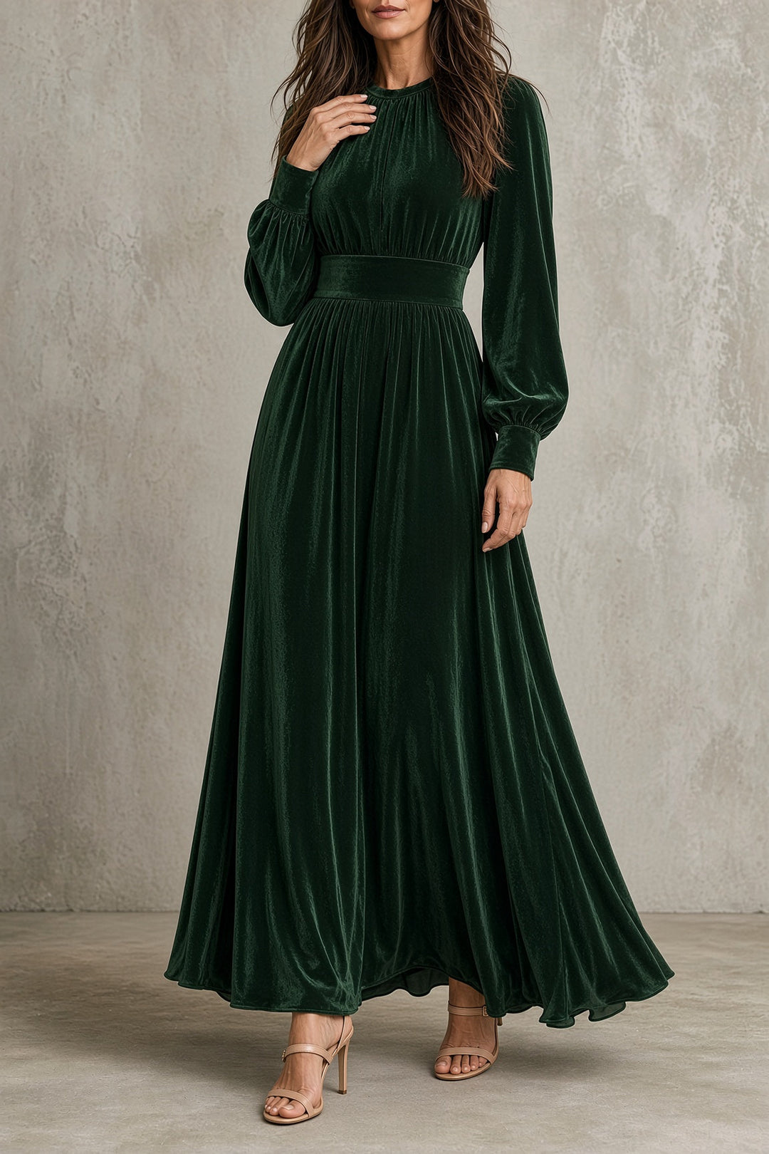 Greta | Flowing Floor-Length Dress