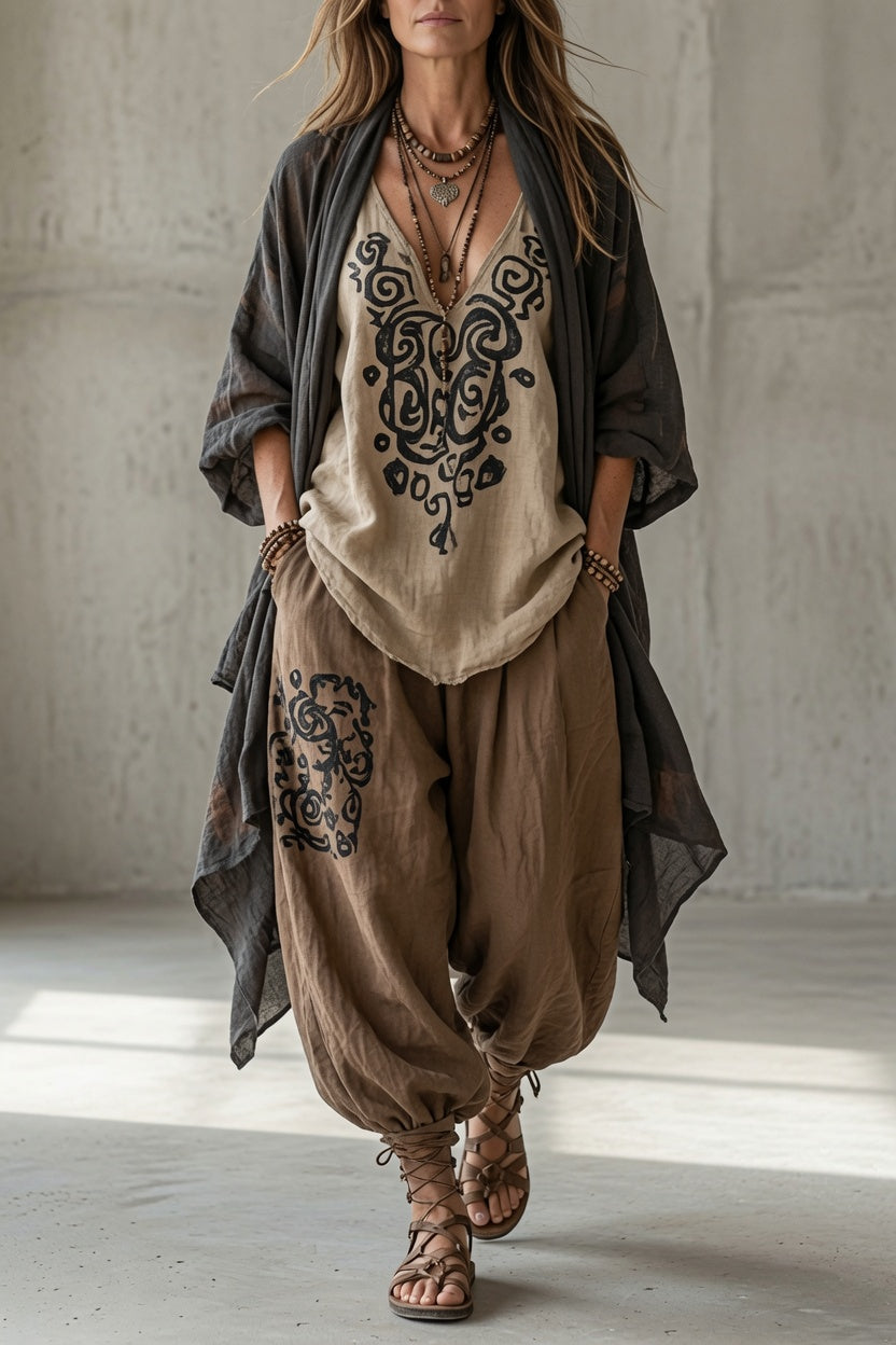 Freya | Relaxed Bohemian Three-Piece Set