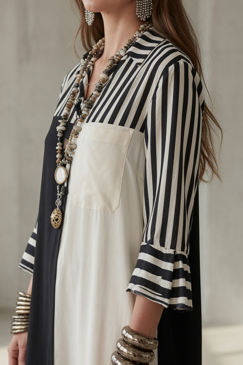 Danica | Panelled Shirt Dress