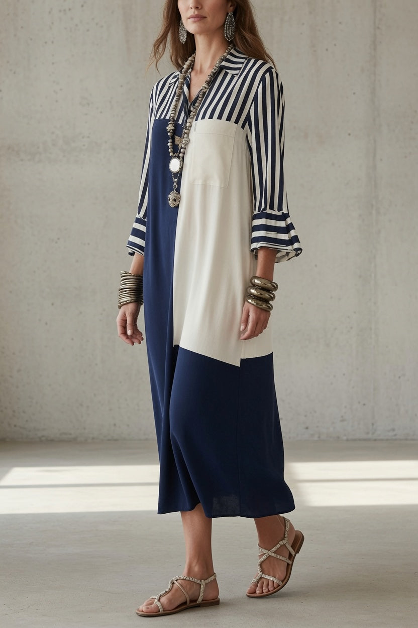 Danica | Panelled Shirt Dress
