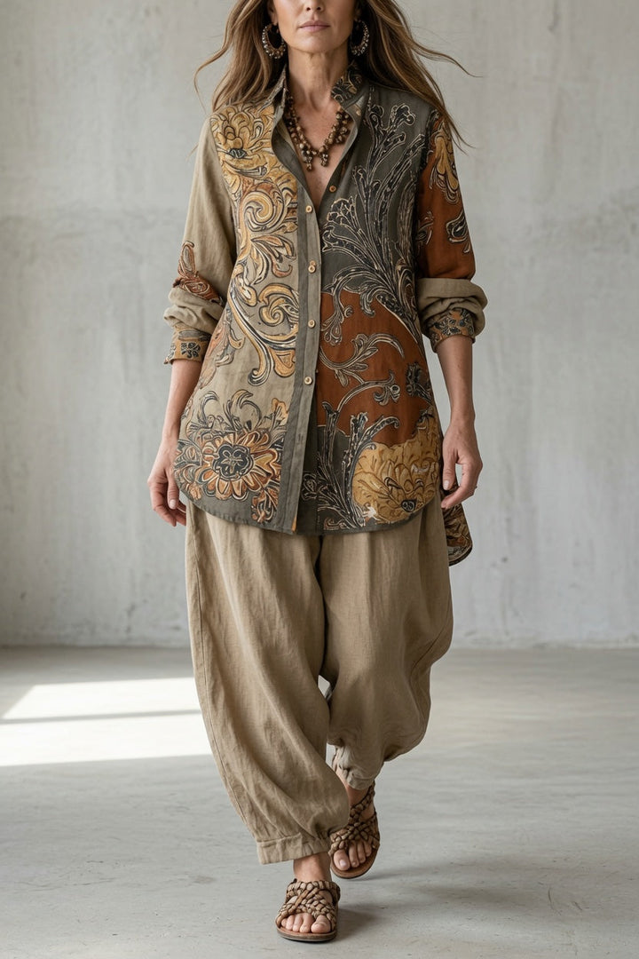 Isabel | Heritage-Print Two-Piece Set