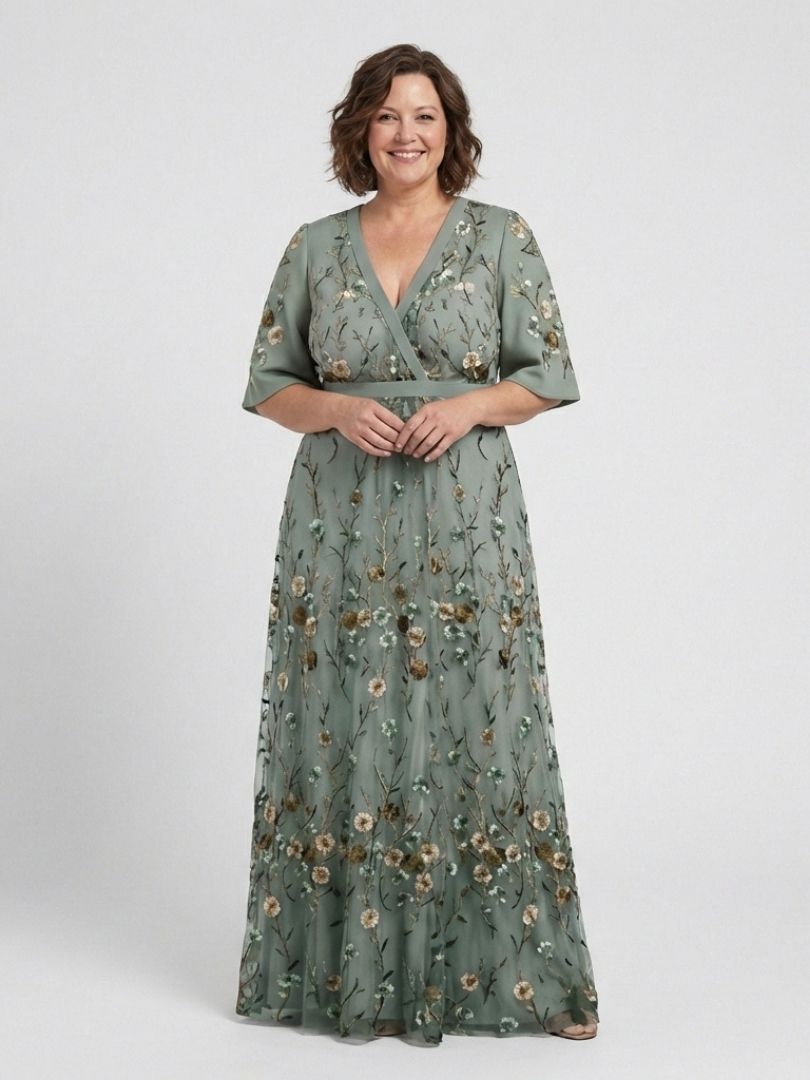Winifred | Floral V-Neck Maxi Dress