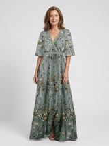 Winifred | Floral V-Neck Maxi Dress