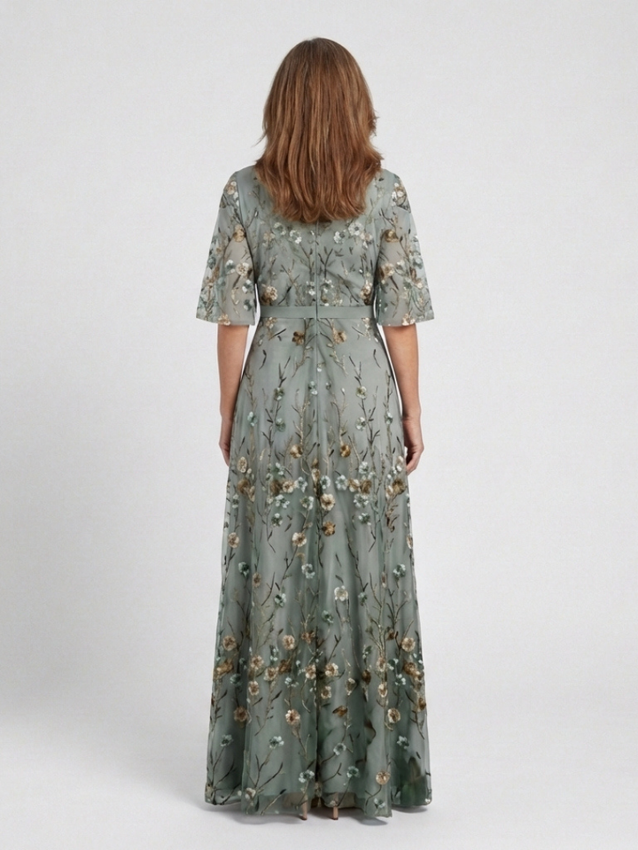 Winifred | Floral V-Neck Maxi Dress