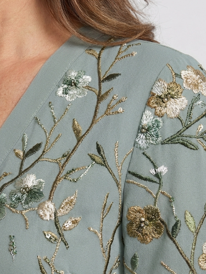 Winifred | Floral V-Neck Maxi Dress