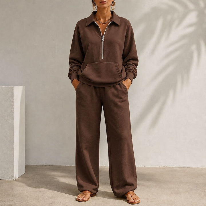Alice | Relaxed Half-Zip Two-Piece Set