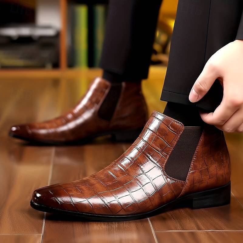 Harlan | Textured Chelsea Boots
