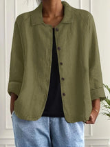 Marnie | Relaxed Button-Front Shirt Jacket