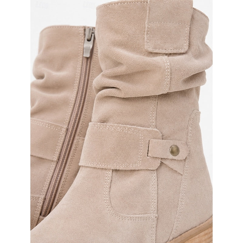 Tamsin | Slouchy Buckle Ankle Boots
