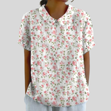 Poppy | Ditsy Floral Collared Blouse