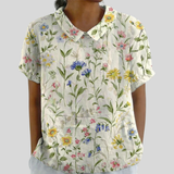Greer | Floral Collared Blouse