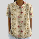 Eugenie | Floral Collared Blouse