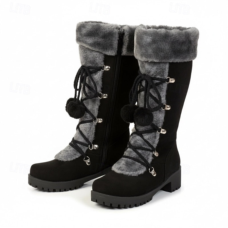 Brielle | Cosy Lace-Up Winter Boots
