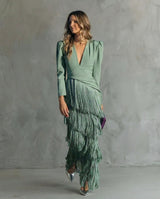 Giselle | Fringed Evening Dress