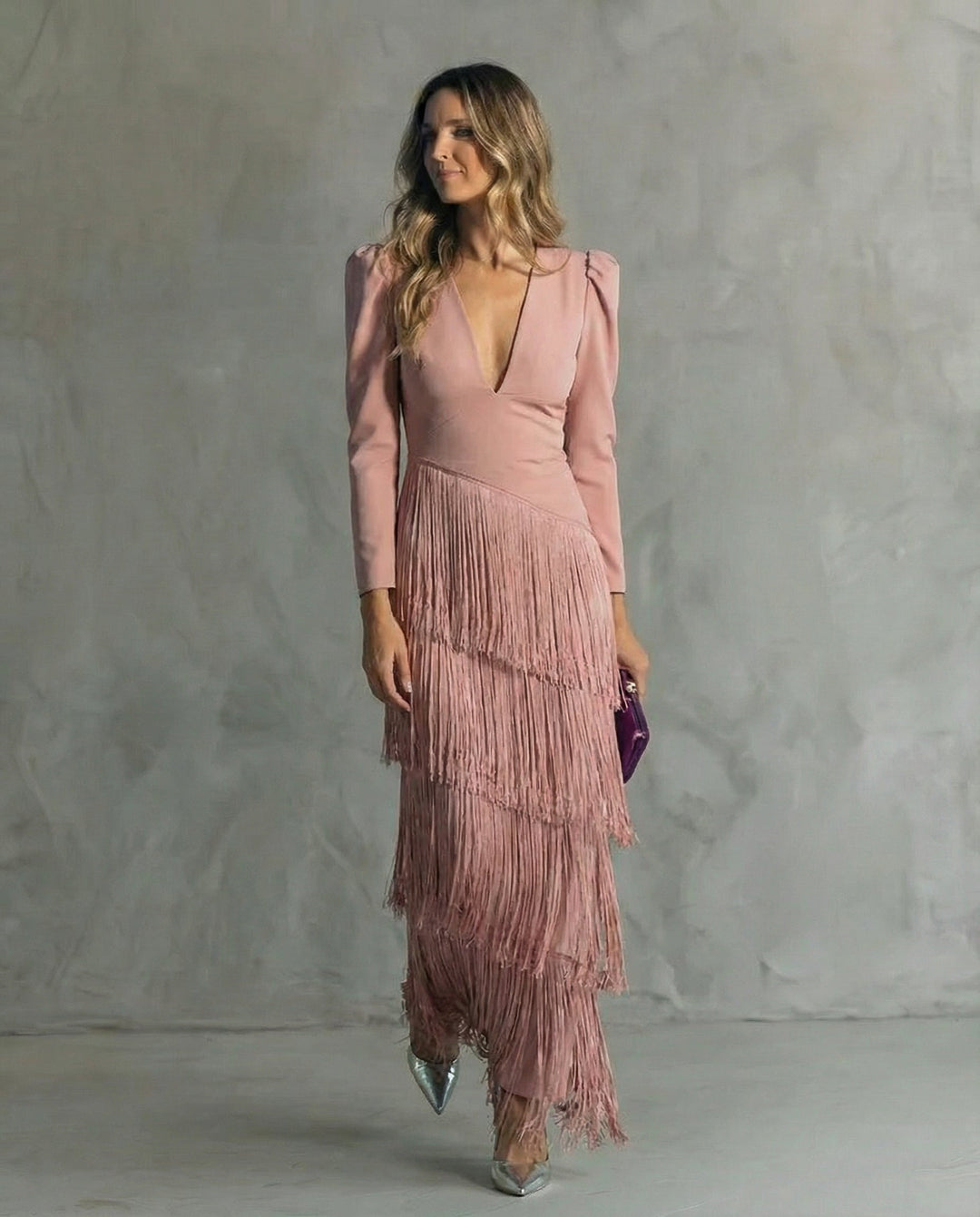 Giselle | Fringed Evening Dress