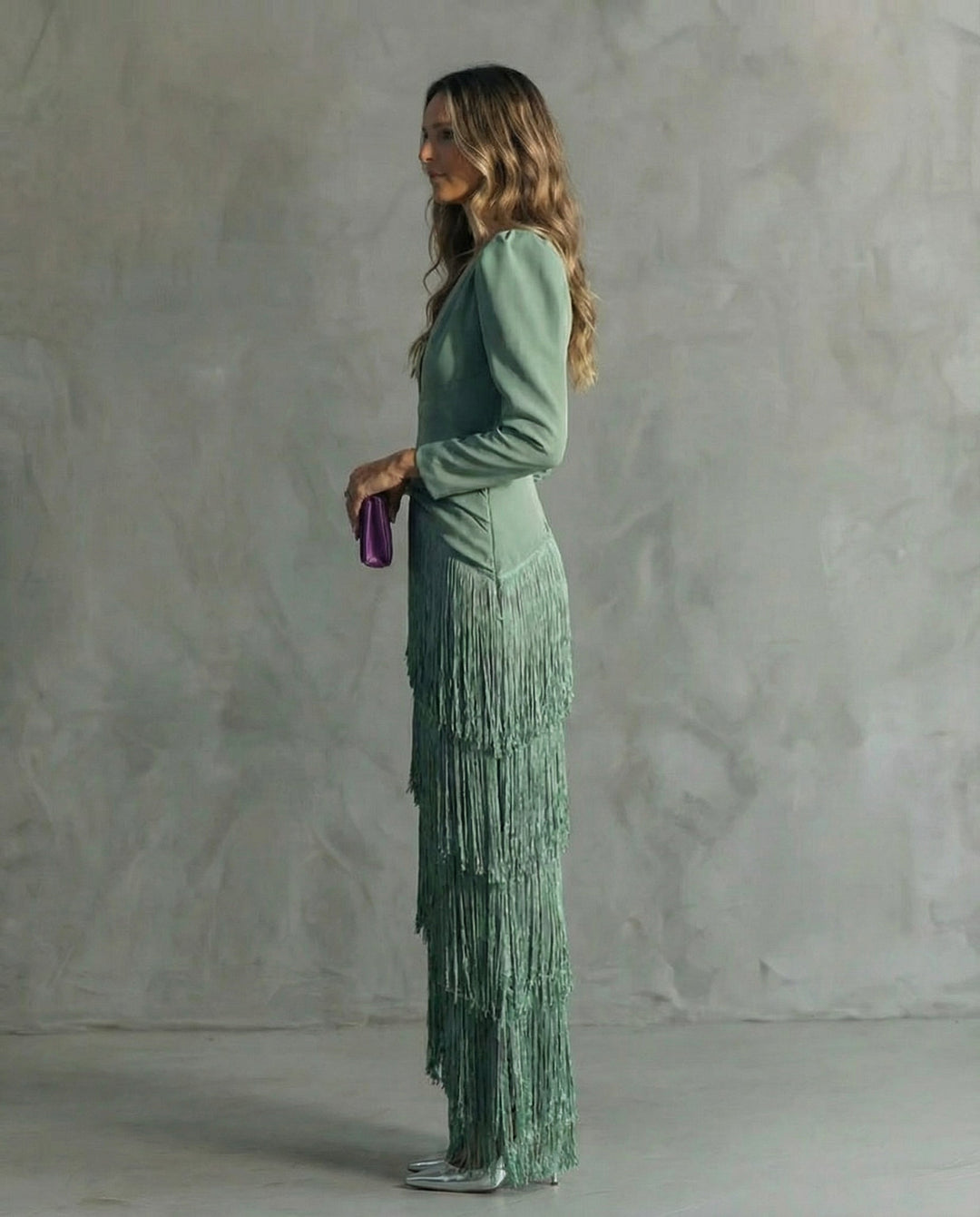 Giselle | Fringed Evening Dress
