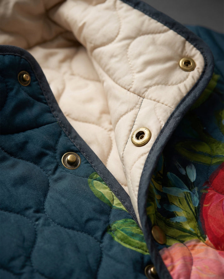 Juliette | Painterly Floral Quilted Jacket