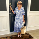 Bridgette | Graceful Floral Midi Dress